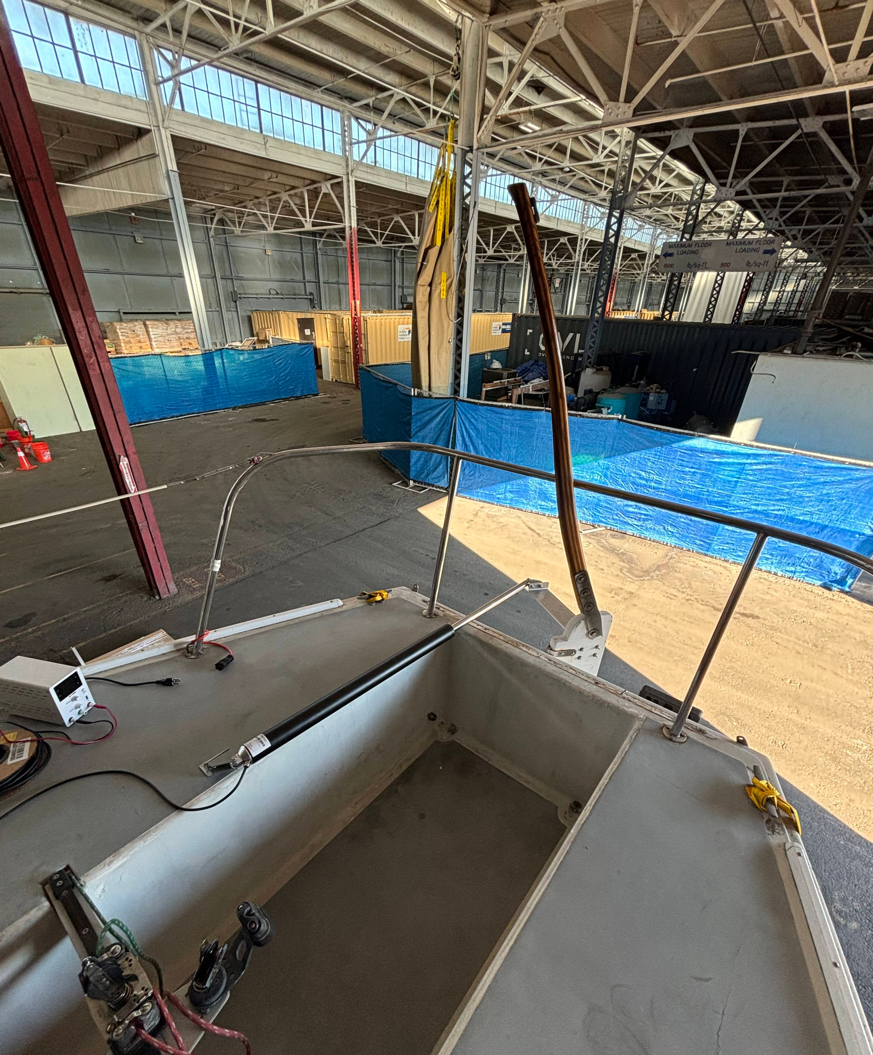 Testing the rudder