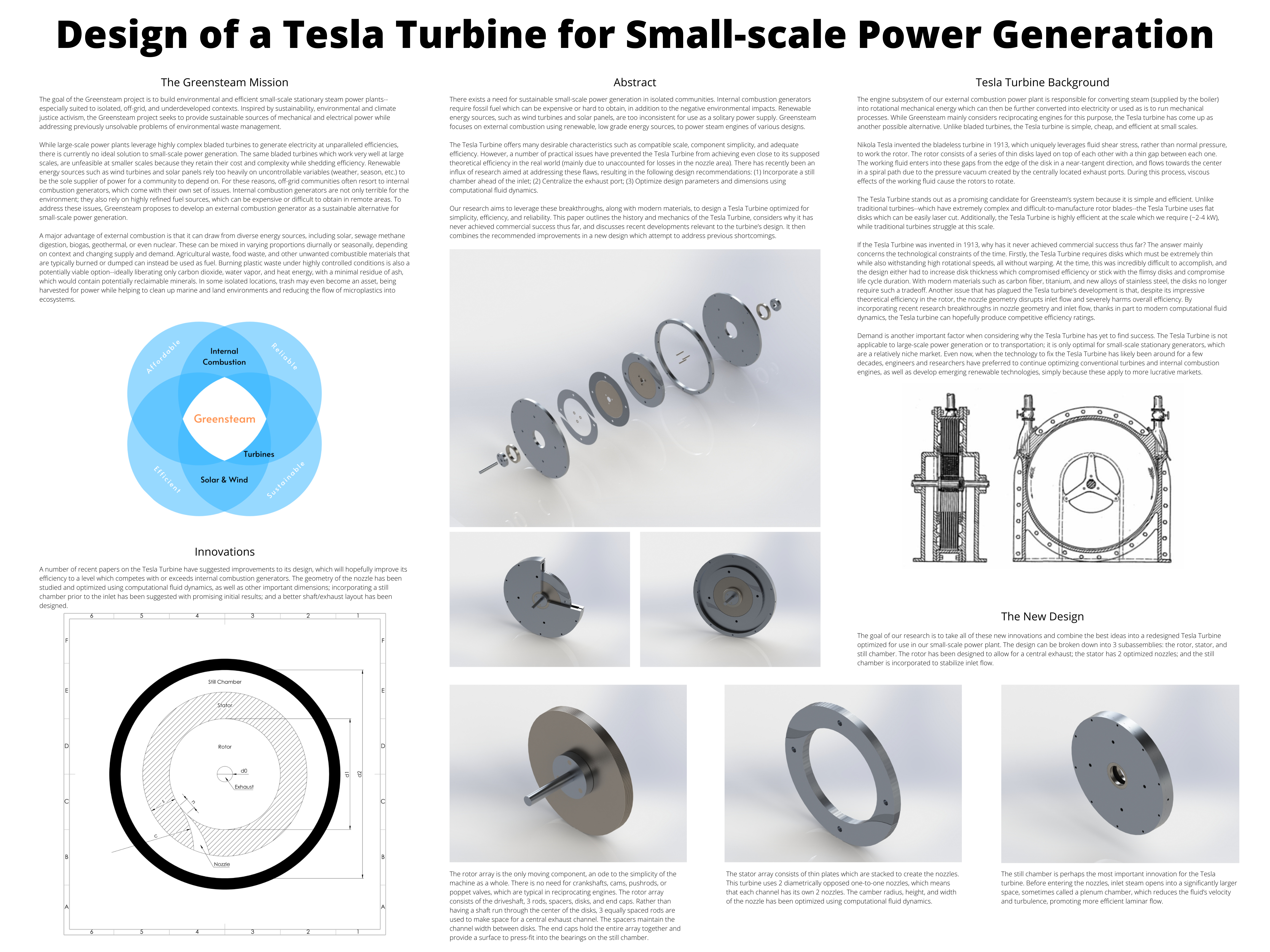 tesla turbine poster